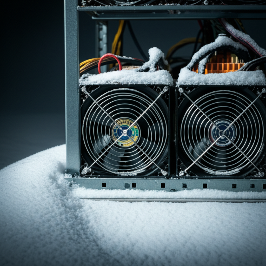 us winter storm weighs bitcoin mining